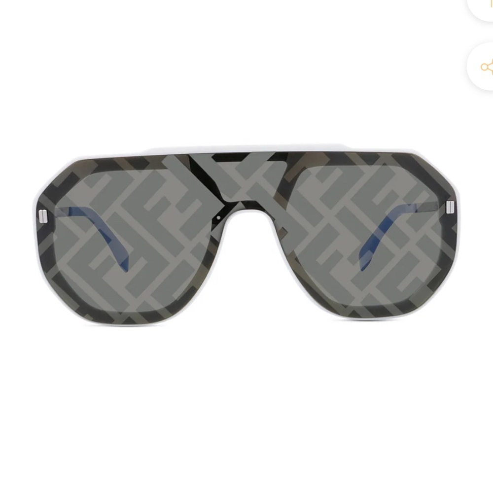 FENDI Logo Acetate Shield Sunglasses 100% Authentic- FE40006U